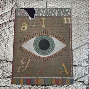 *damaged jacket* AIGA GRAPHIC DESIGN USA 11 • 1990 COFFEE TABLE ART BOOK